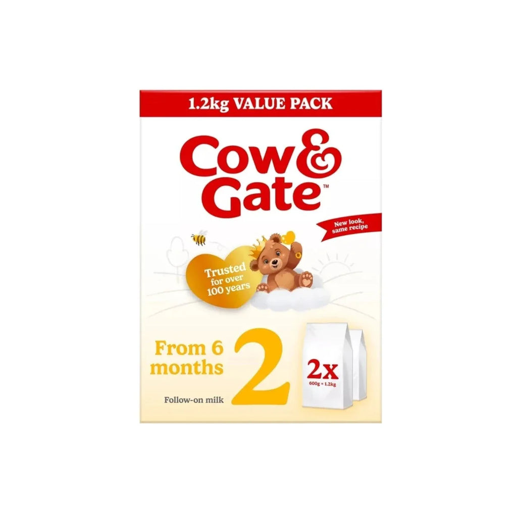 Cow & Gate 2 Follow On Milk Formula 6-12 months 1.2kg (2x600g)