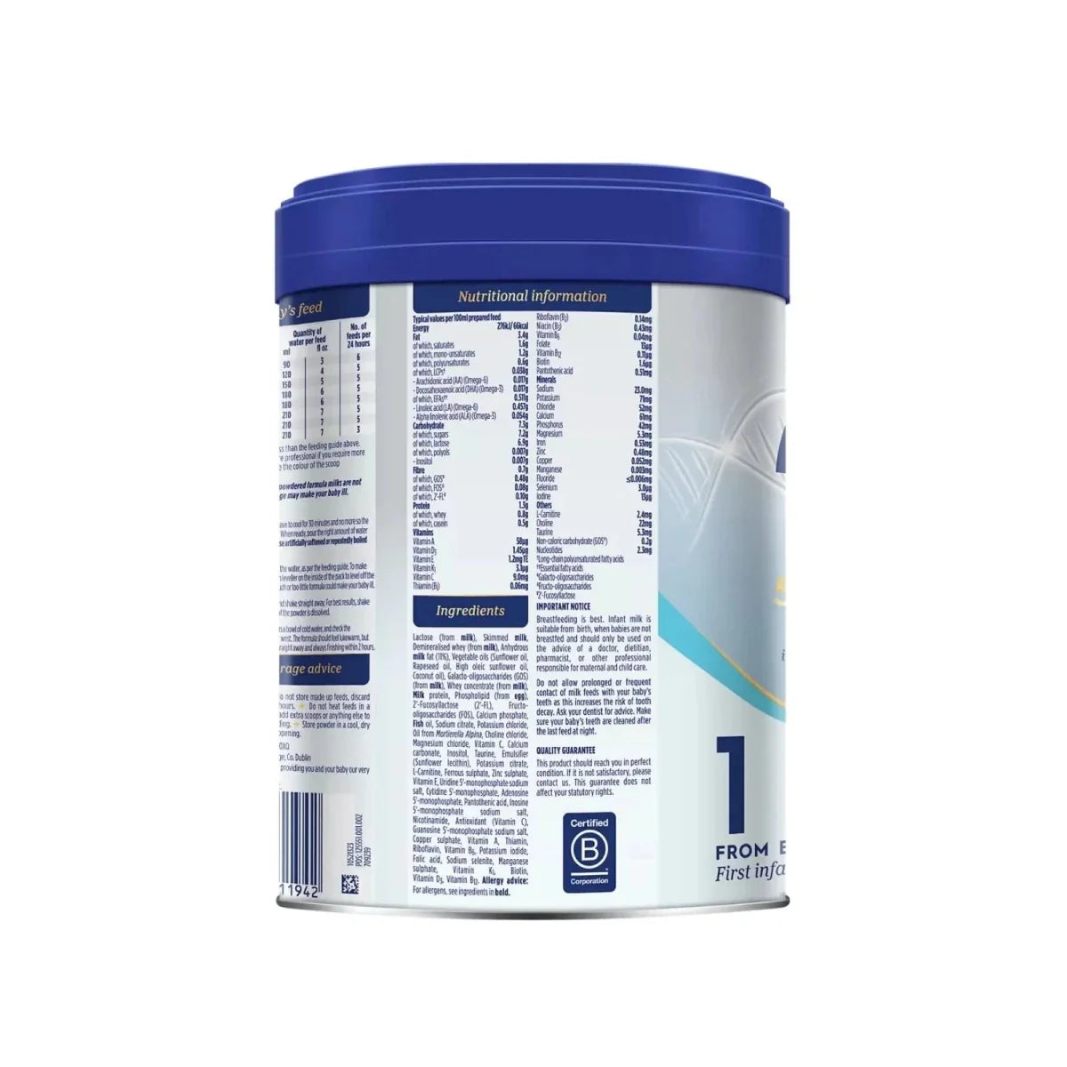 Aptamil Advanced 1 First Infant Milk from Birth 800g