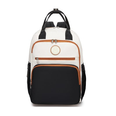 Miss Lulu Baby Changing Backpack (Black & White) - BCM2532BK/WH