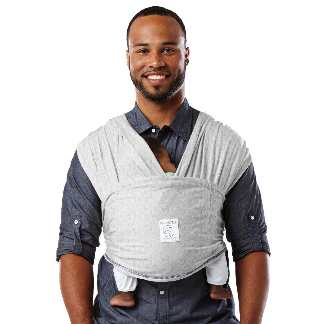 Baby K'Tan Solid Cotton Carrier (Heather Grey) - Xs Size