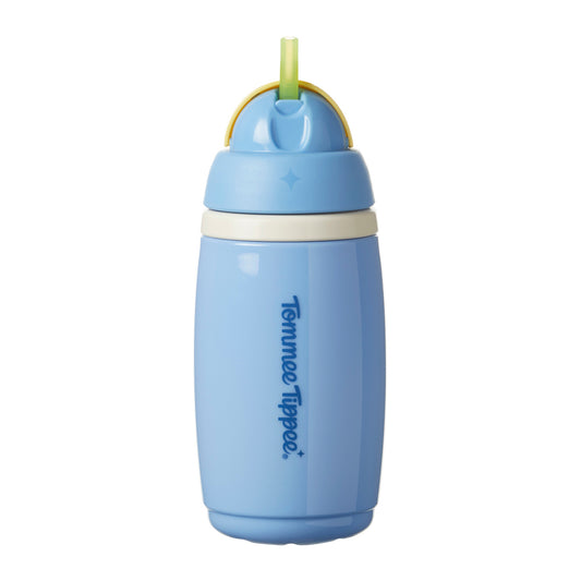 Tommee Tippee Insulated Straw Bottle - 12M+ (NEW Assorted Designs)