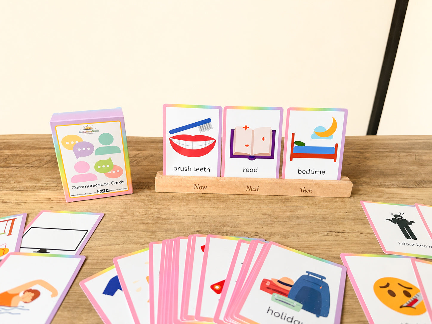 Now, Then & Next / Now & Next Stand & Flashcard Set