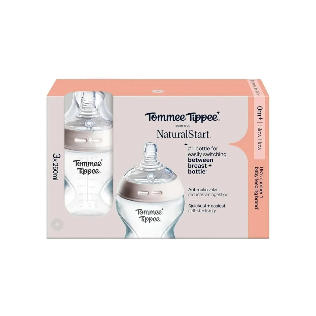 Tommee Tippee Closer to Nature Baby Bottle 260ml Pack of 3