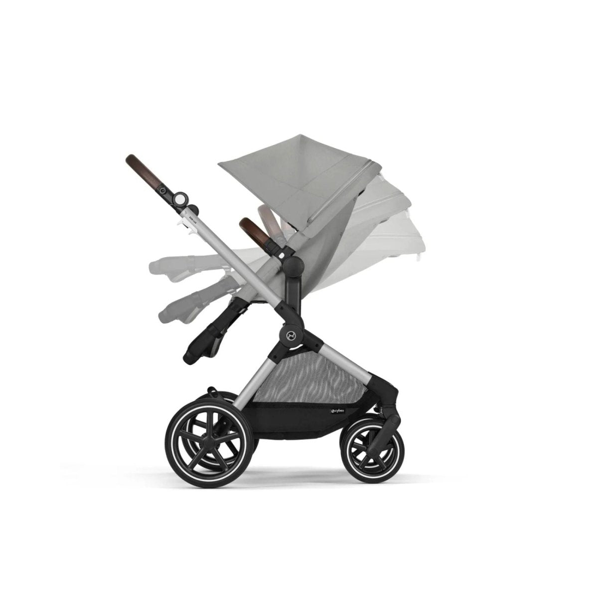 Cybex EOS Lux Silver 2-in-1 Pushchair - Stone Grey