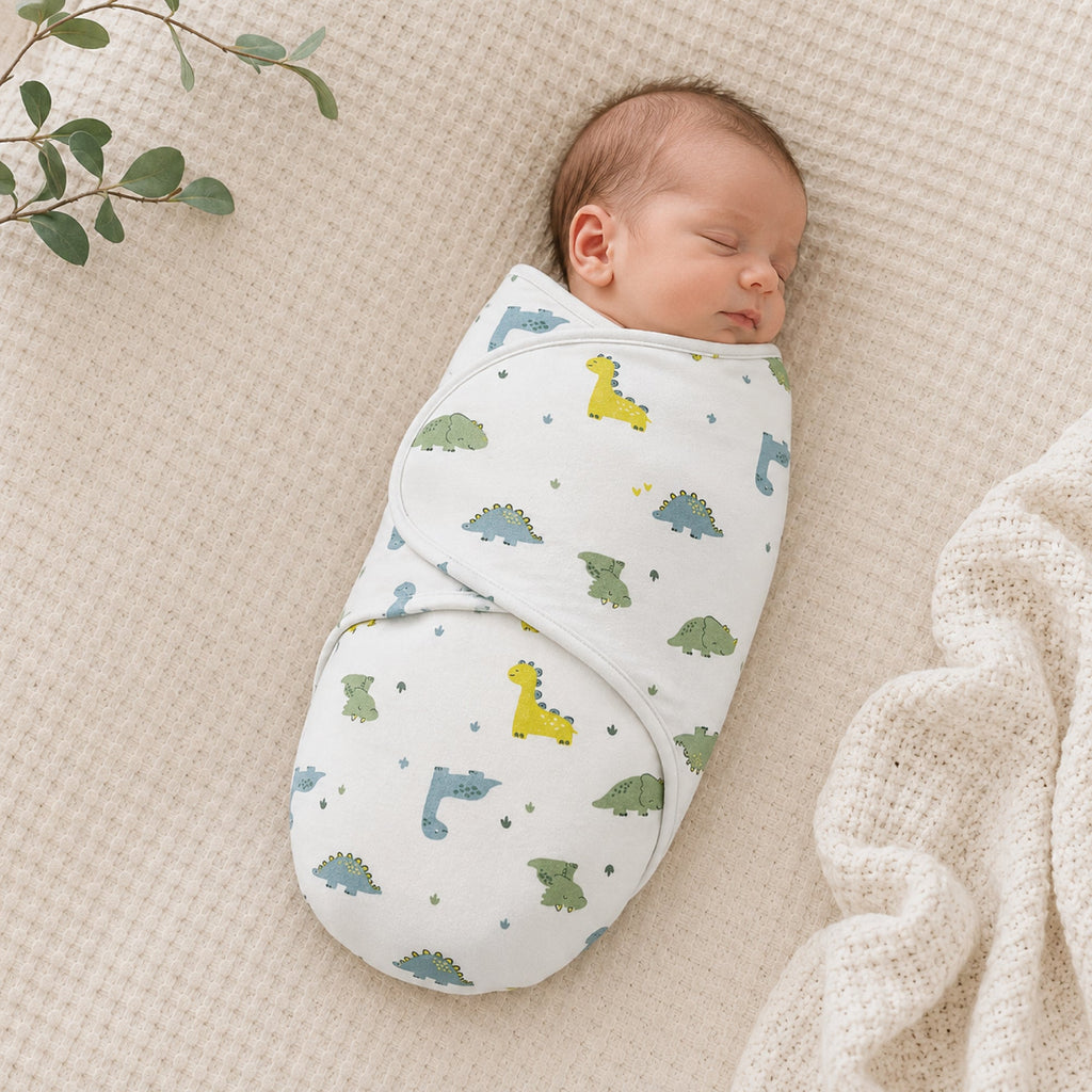Callowesse Newborn Baby Swaddle 0-3 Months 0.5 TOG - Dinky Dinos