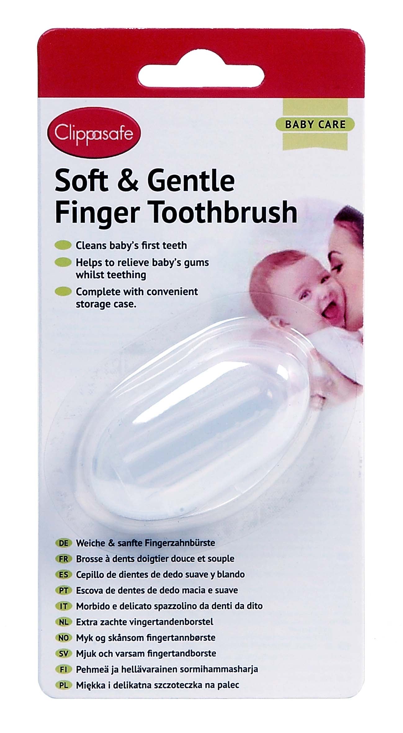 Clippasafe Home Finger Tooth Brush - Little Lug
