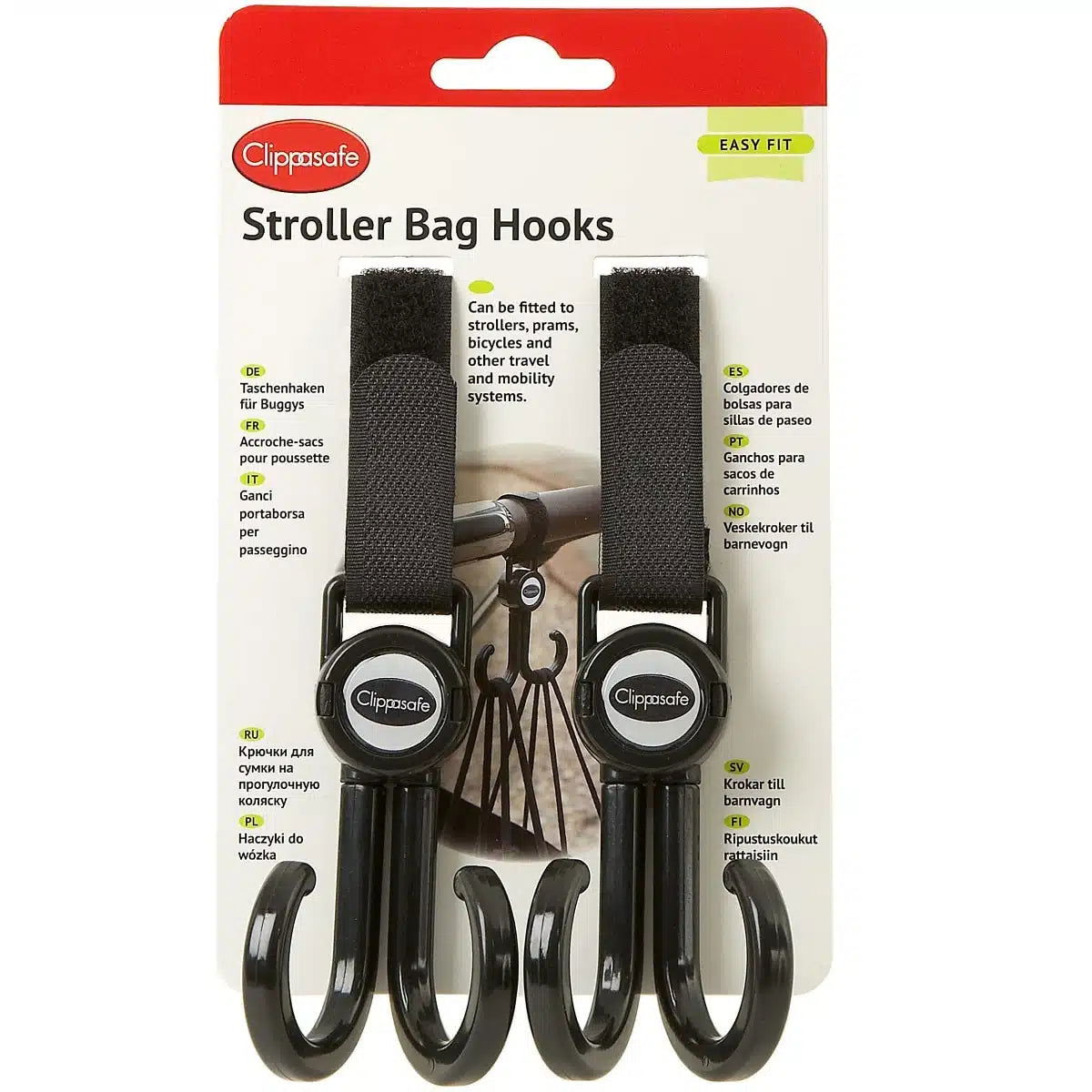 Clippasafe Stroller Bag Hooks - Little Lug