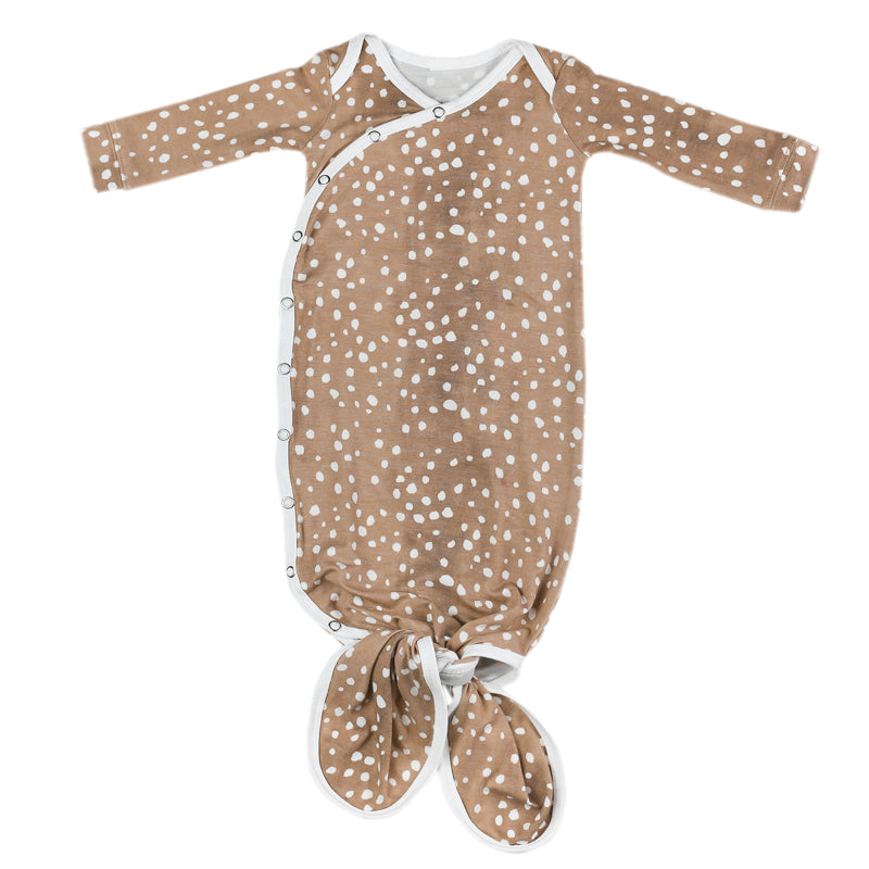 Copper Pearl Newborn Gown Fawn
