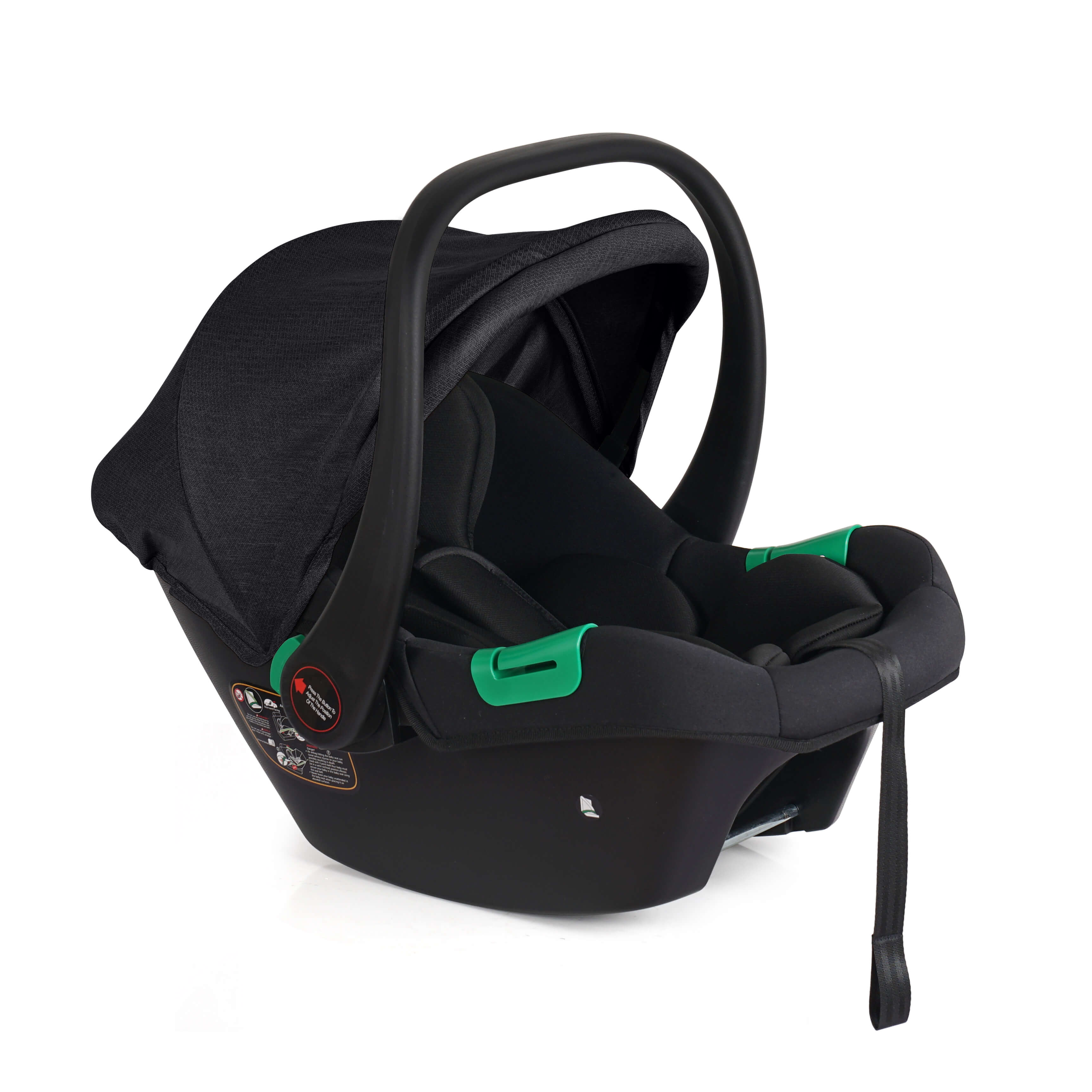 For Your Little One Cruise 3 In 1 Travel System With Car Seat And ISOFIX Base - Eclipse Black (Free Cupholder / Seat Liner Included!)