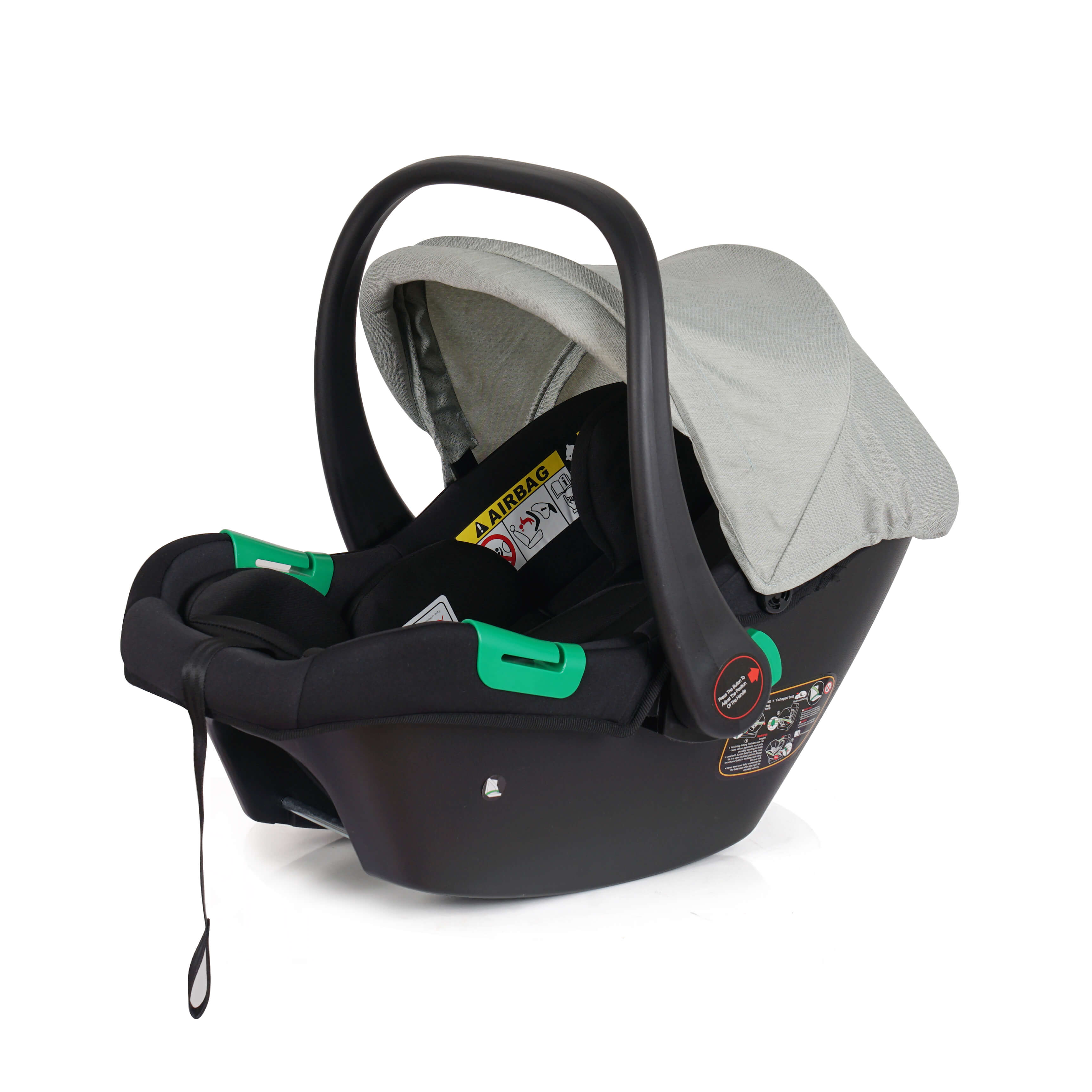 For Your Little One Cruise 3 In 1 Travel System With Car Seat And ISOFIX Base - Pebble Sage (Free Cupholder And Seat Liner Included!)