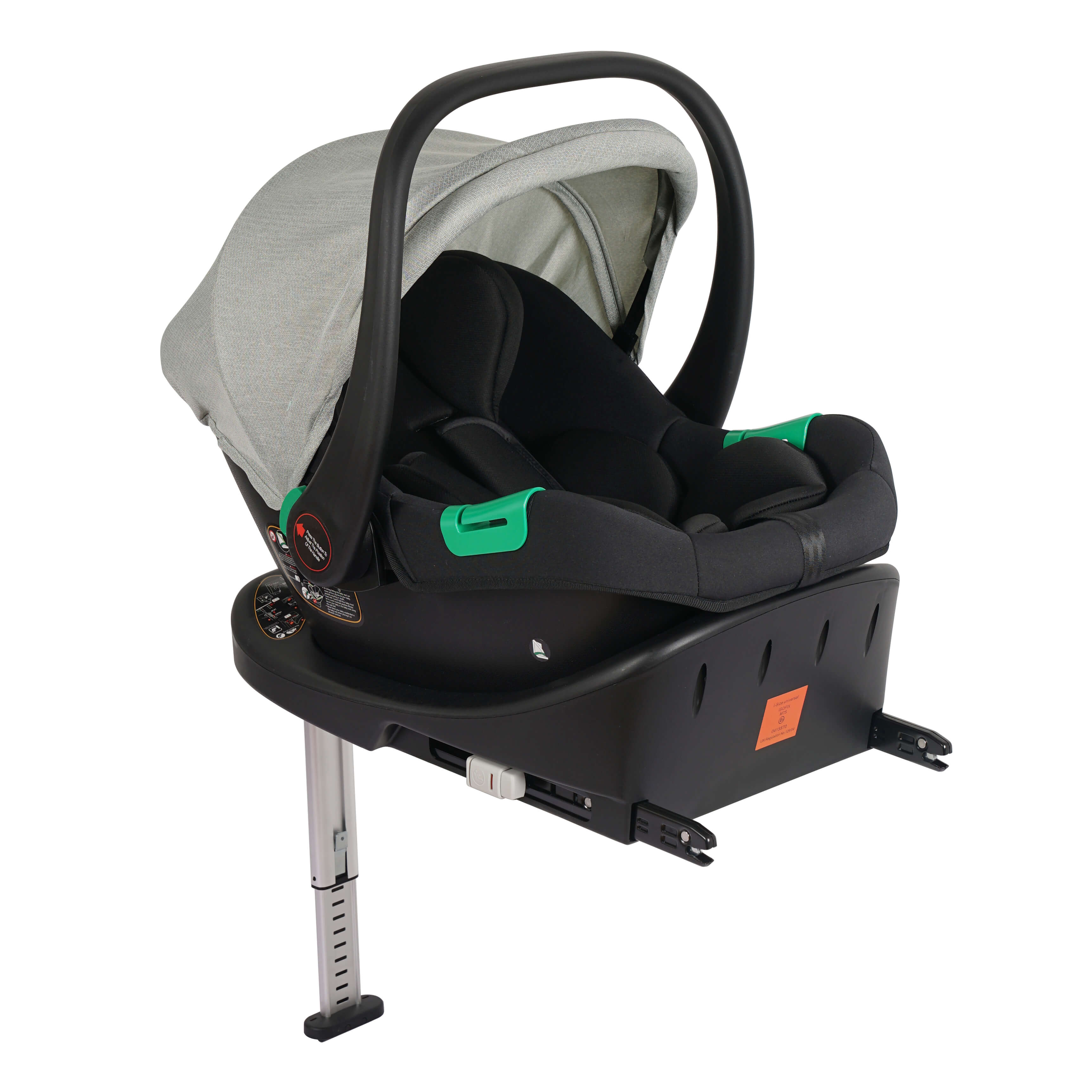 For Your Little One Cruise 3 In 1 Travel System With Car Seat And ISOFIX Base - Pebble Sage (Free Cupholder And Seat Liner Included!)