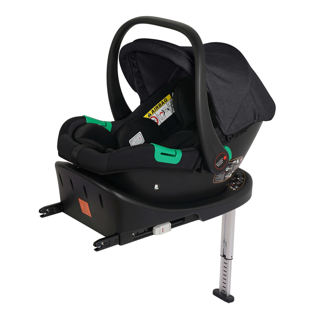 For Your Little One Cruise 3 In 1 Travel System With Car Seat And ISOFIX Base - Eclipse Black (Free Cupholder / Seat Liner Included!)