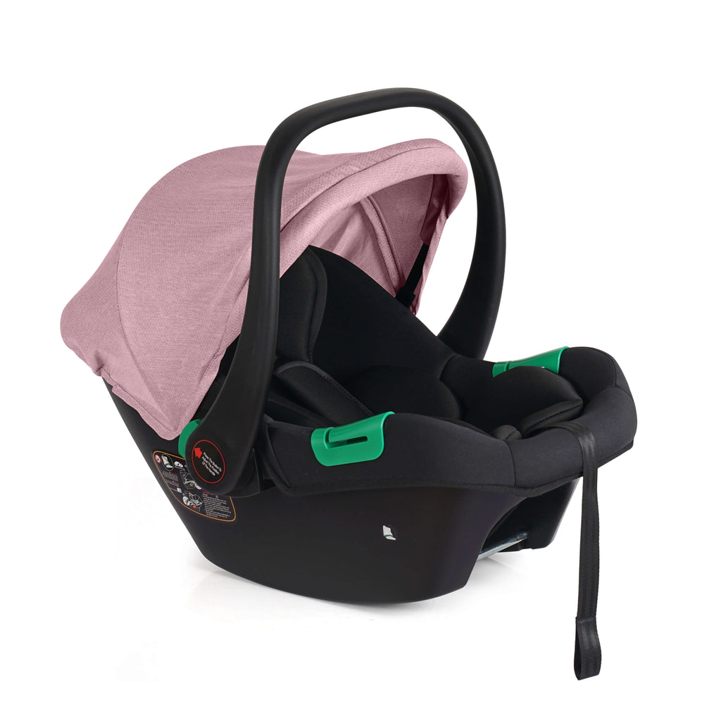 For Your Little One Cruise 3 In 1 Travel System With Car Seat And ISOFIX Base - Blush Rose (Free Cupholder And Seat Liner Included!)