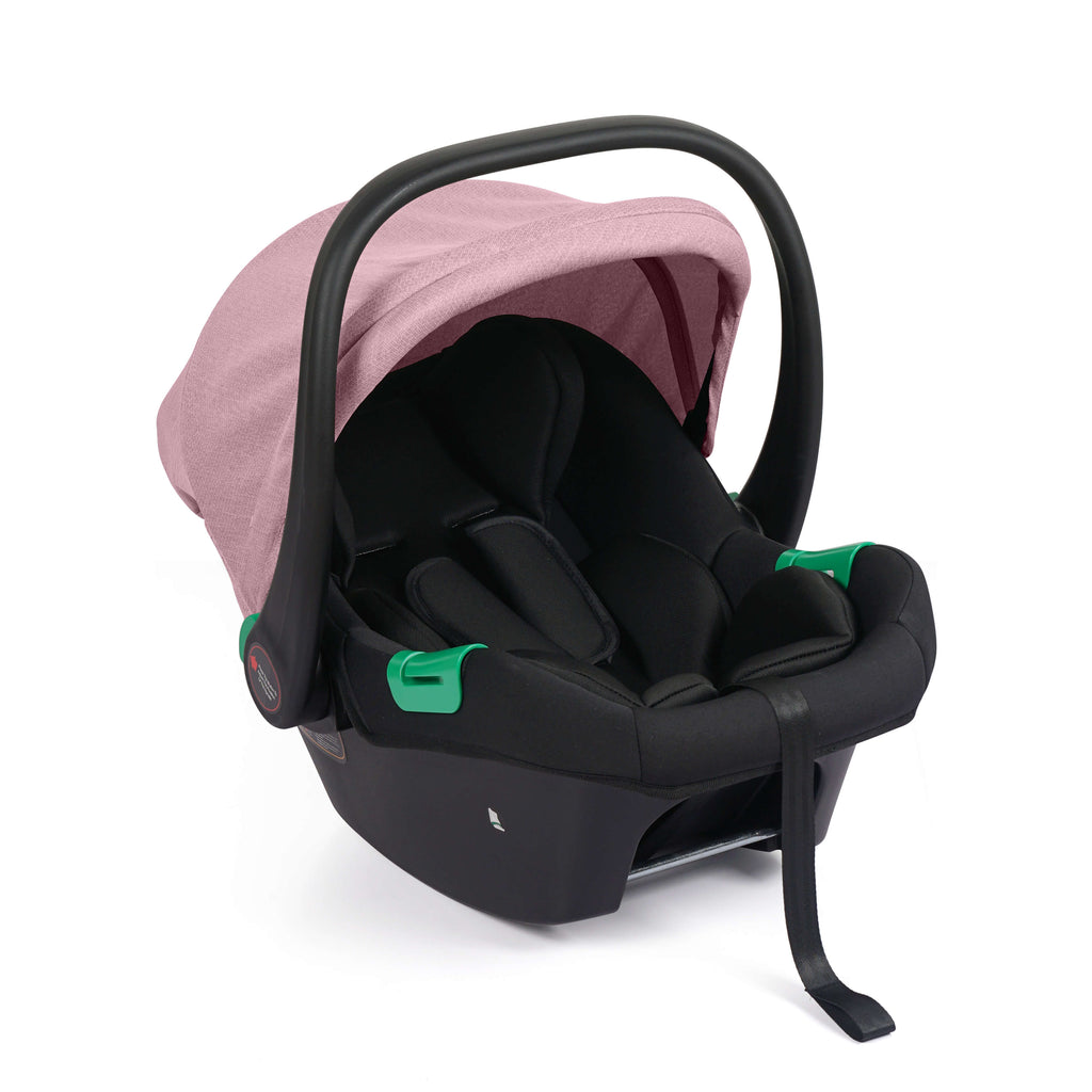 For Your Little One Cruise 3 In 1 Travel System With Car Seat And ISOFIX Base - Blush Rose (Free Cupholder And Seat Liner Included!)