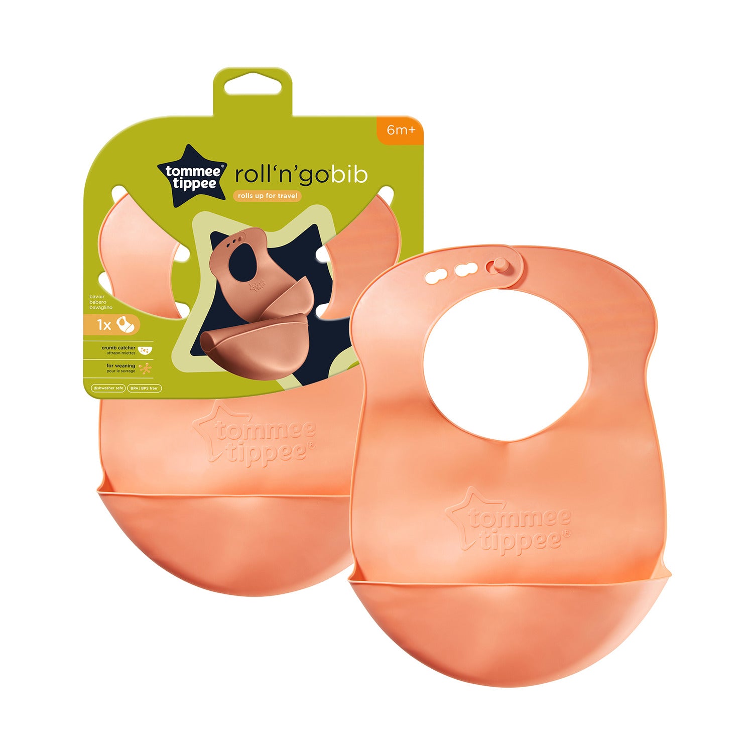 Tommee Tippee Roll & Go Bib - Assorted (PACK OF 1 - SINGLE BIB)