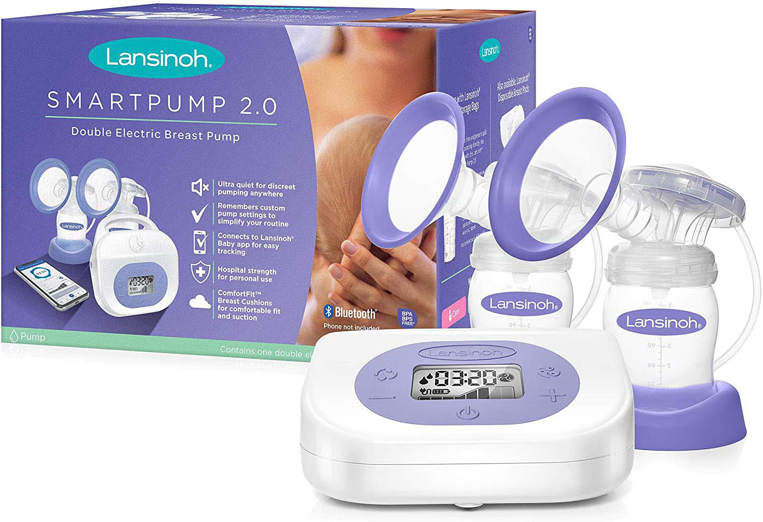Lansinoh SmartPump 2.0 Double Electric Breast Pump (Double)