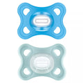 MAM Comfort Silicone Soother [0-3 Months] - Blue (Pack of 2)