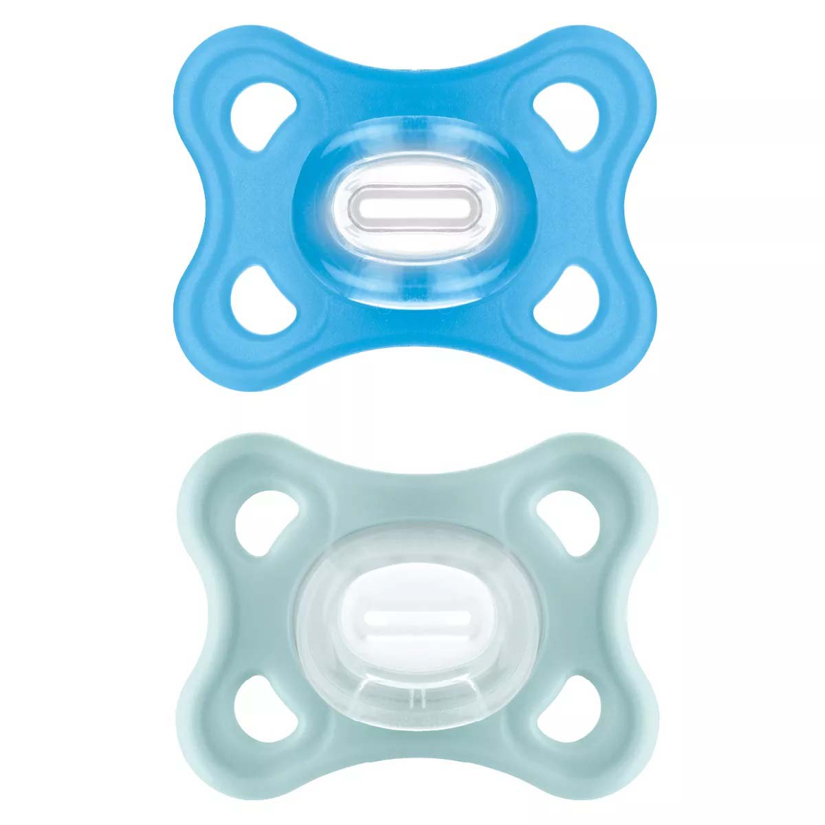 MAM Comfort Silicone Soother [0-3 Months] - Blue (Pack of 2)