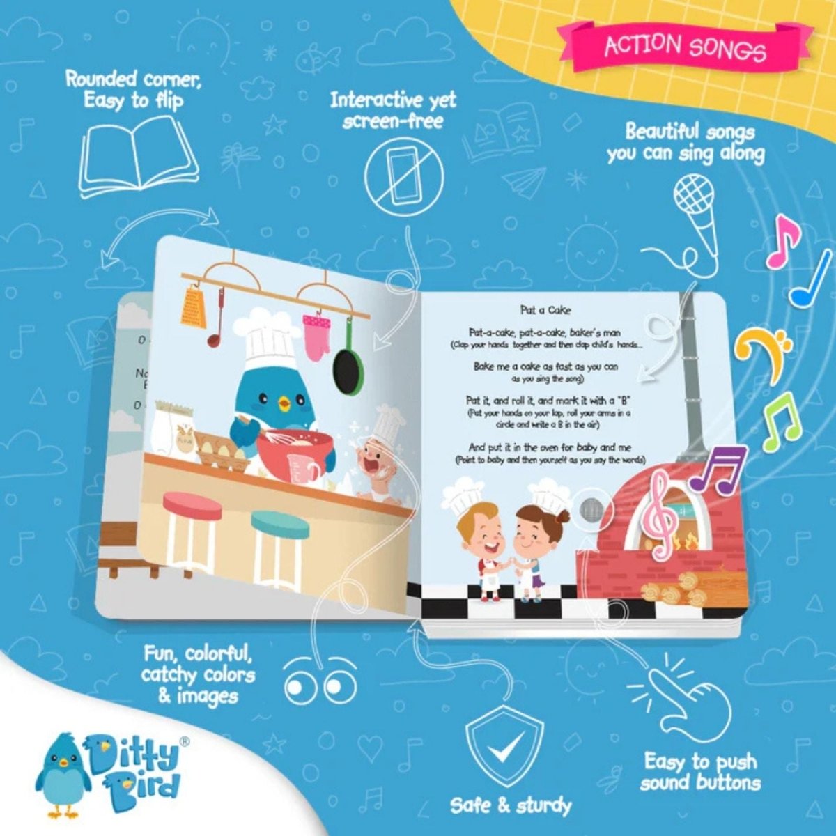 Ditty Bird Action Songs Book