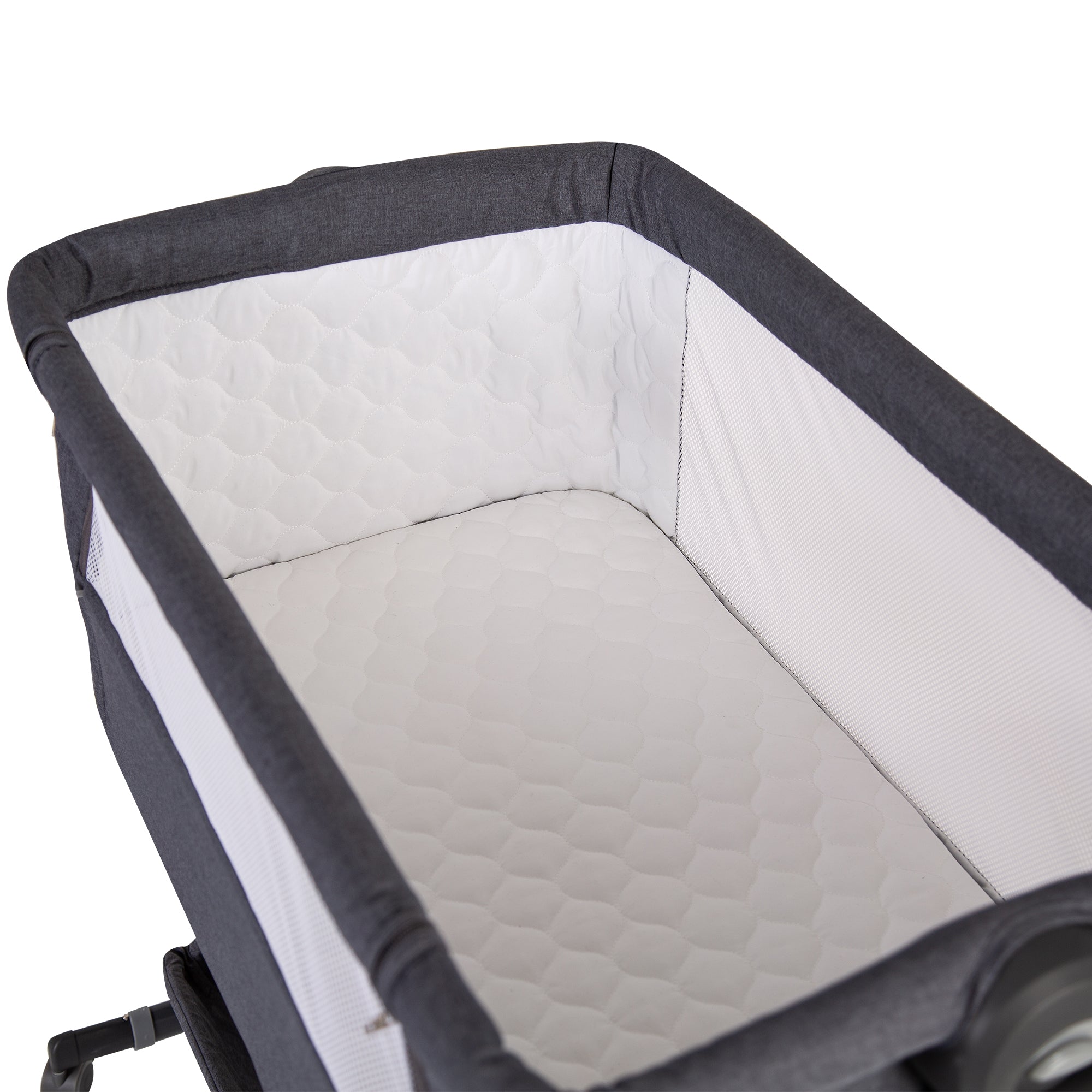 Red Kite Quiet Time Cosysleep Bedside Crib (Grey)