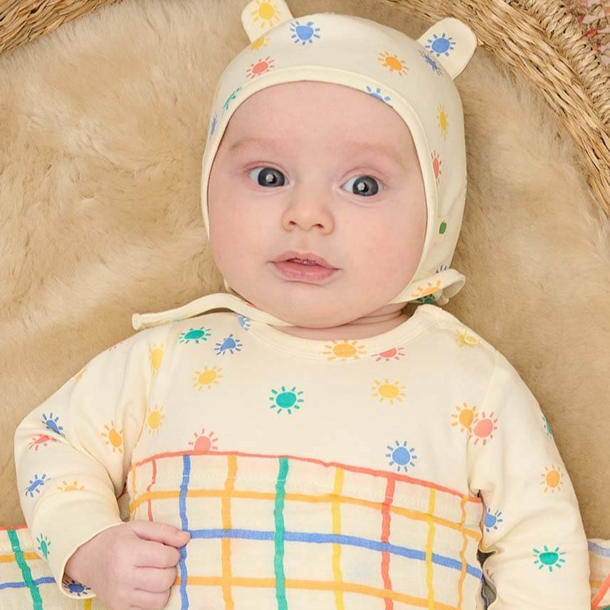 Ditto - Rainbow Check Large Muslin Swaddle Blanket