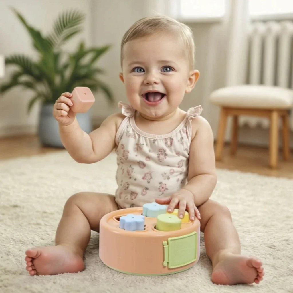 Dolu 2-in-1 Drum & Shape Sorter