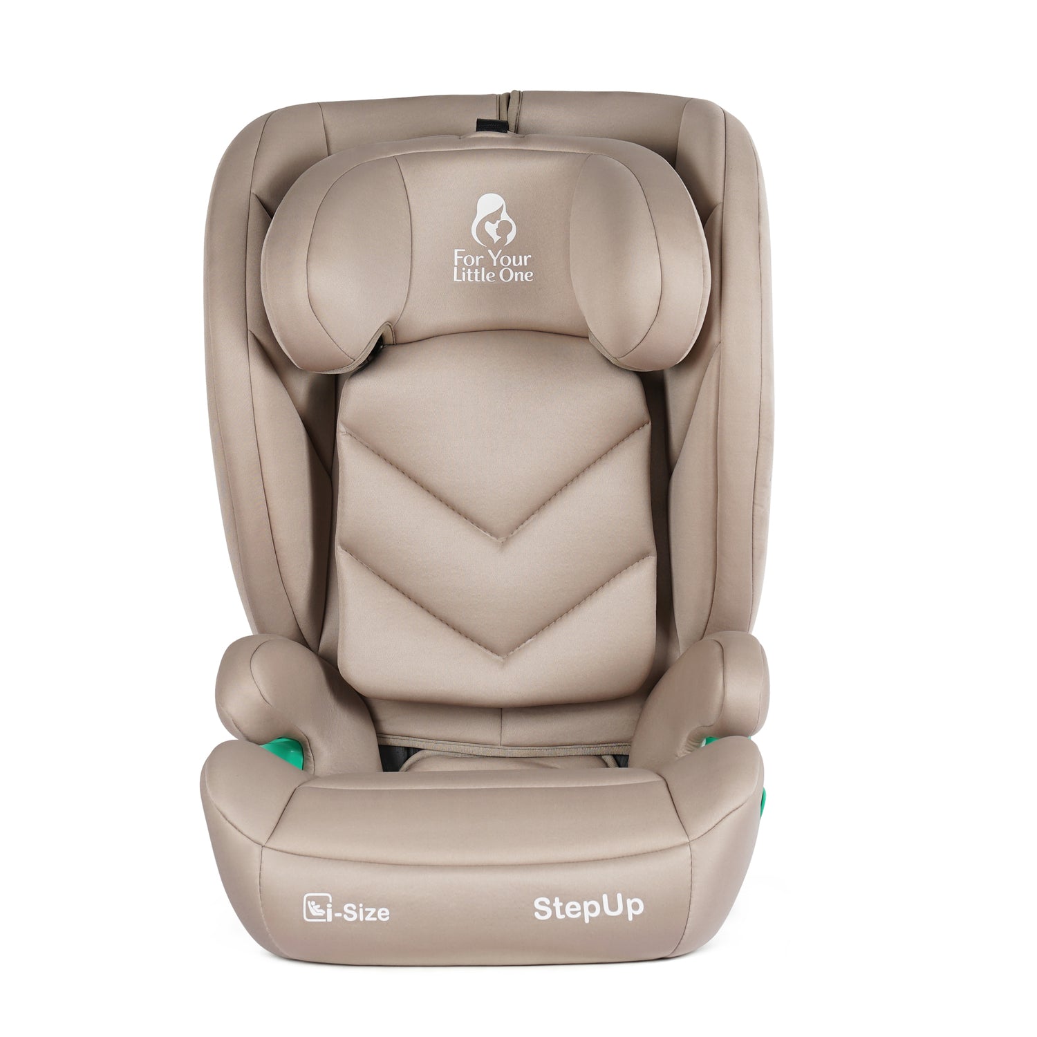 For Your Little One Stepup I-Size Isofix 2/3 Car Seat Booster Seat - Latte Beige (4-12 Years)