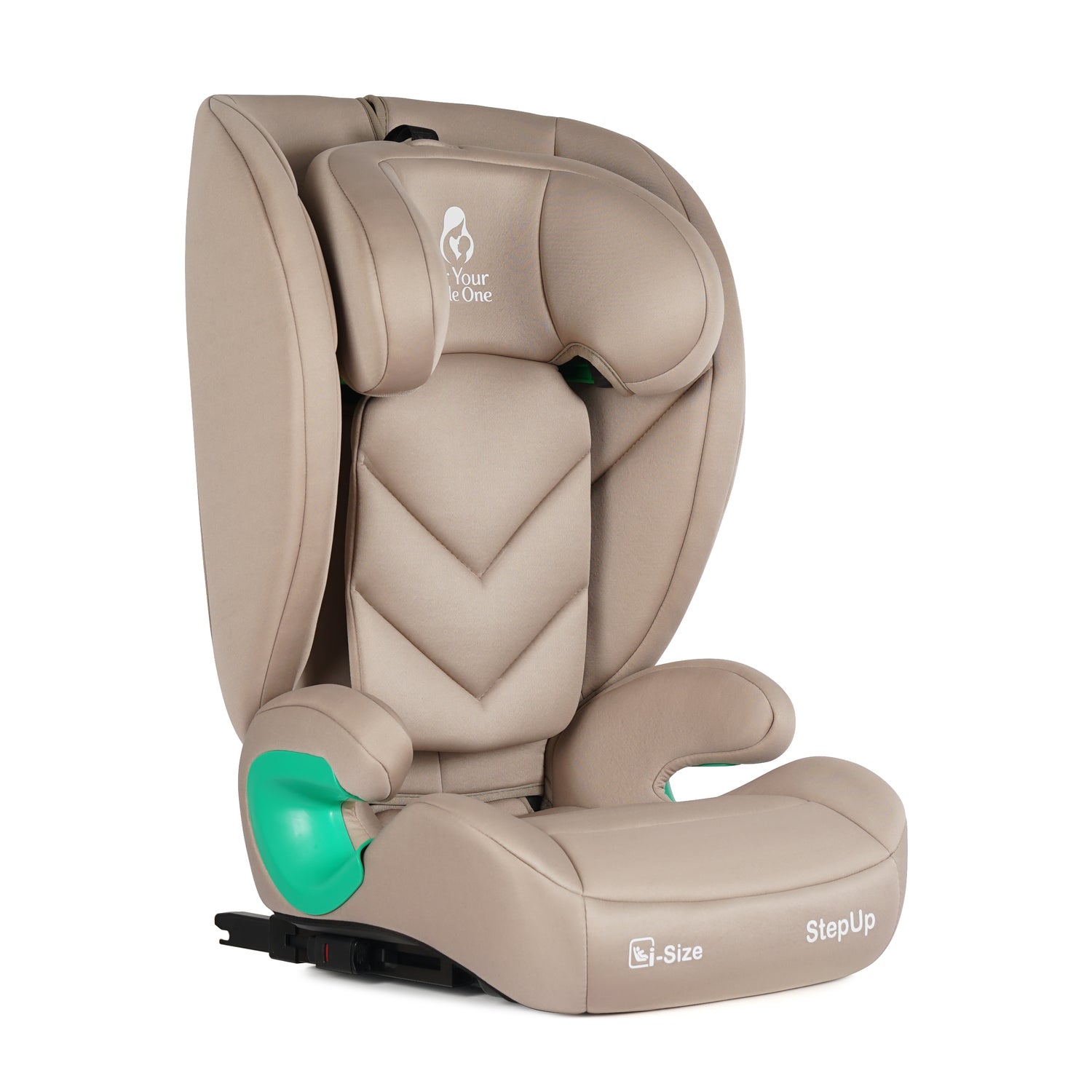 For Your Little One Stepup I-Size Isofix 2/3 Car Seat Booster Seat - Latte Beige (4-12 Years)