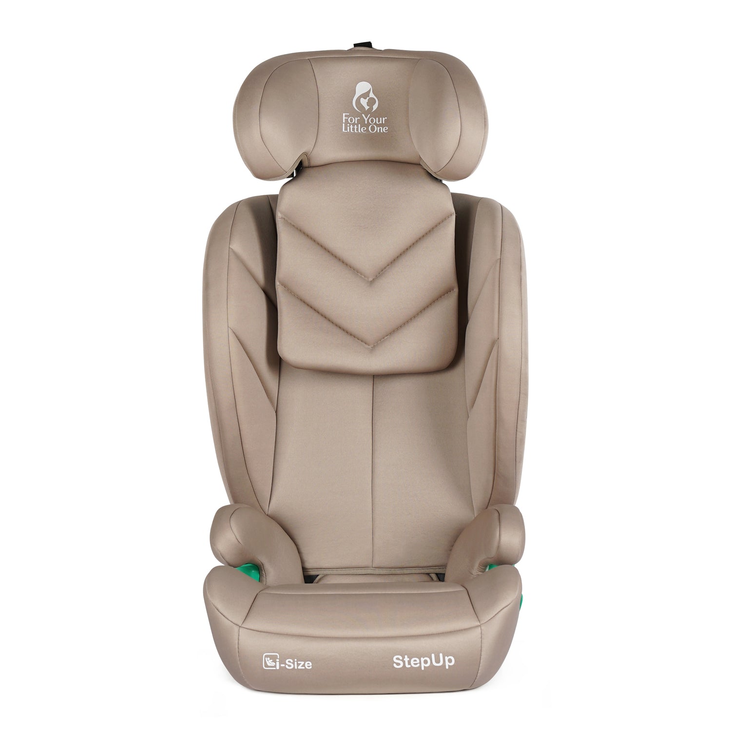 For Your Little One Stepup I-Size Isofix 2/3 Car Seat Booster Seat - Latte Beige (4-12 Years)