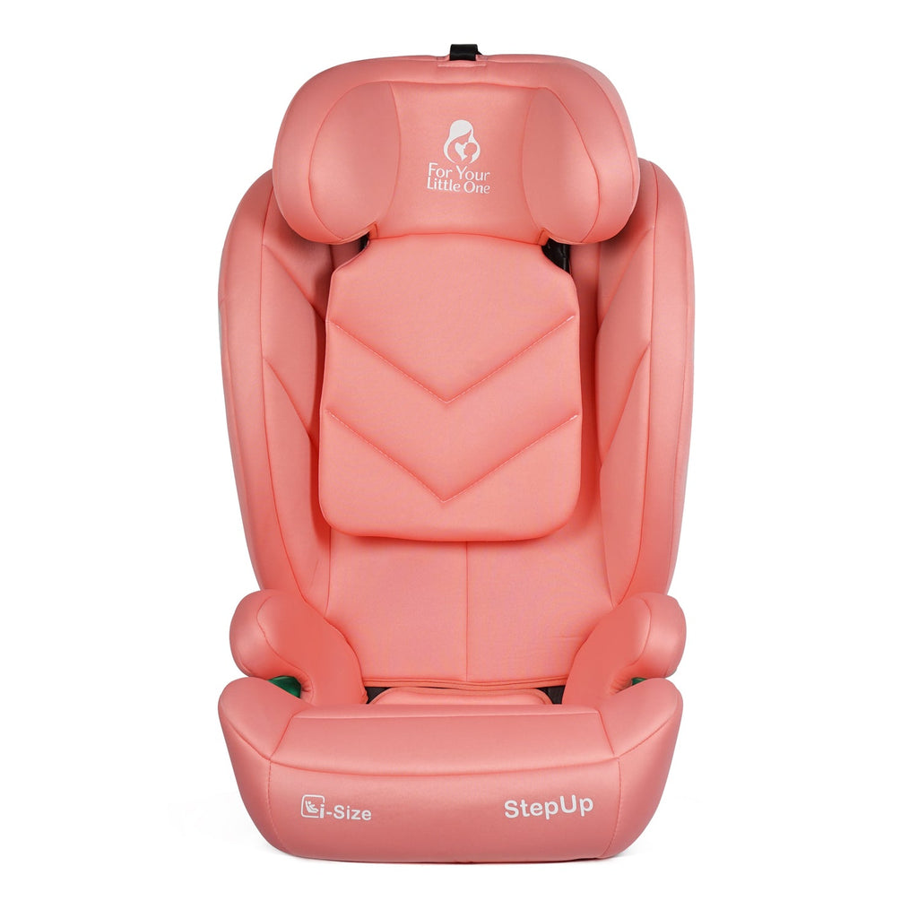 For Your Little One Stepup I-Size Isofix 2/3 Car Seat Booster Seat - Blush Rose (4-12 Years)