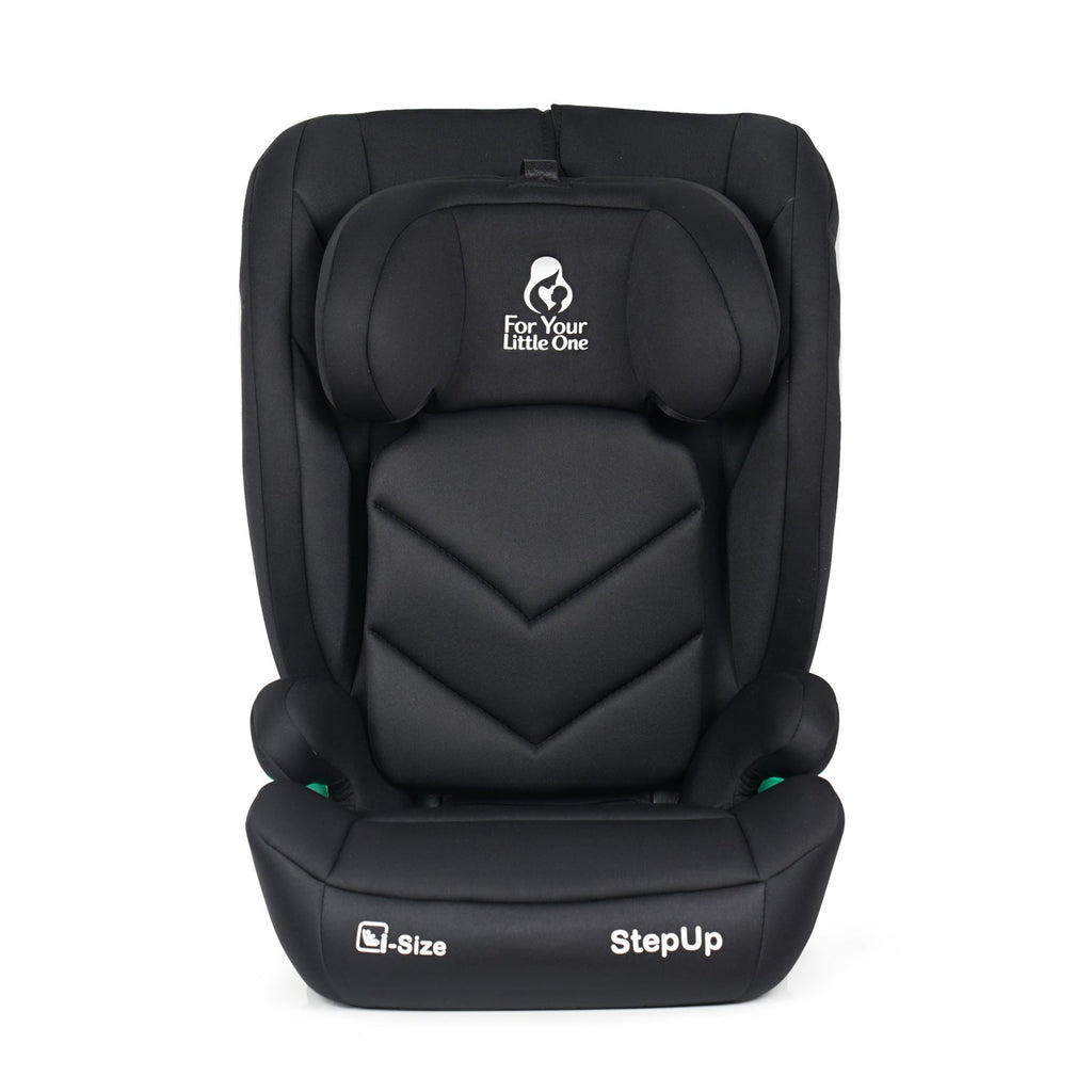For Your Little One Stepup I-Size Isofix 2/3 Car Seat Booster Seat - Midnight Black (4-12 Years)