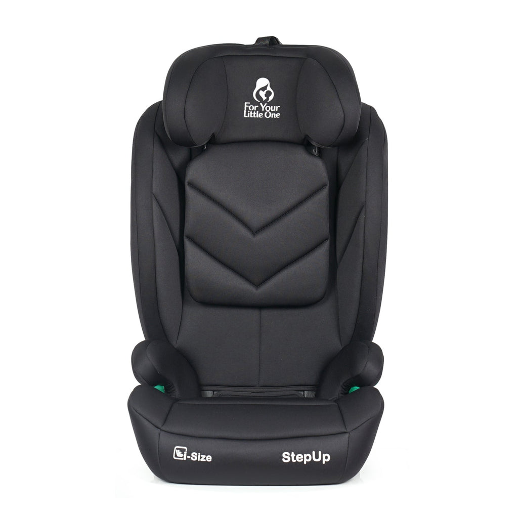 For Your Little One Stepup I-Size Isofix 2/3 Car Seat Booster Seat - Midnight Black (4-12 Years)
