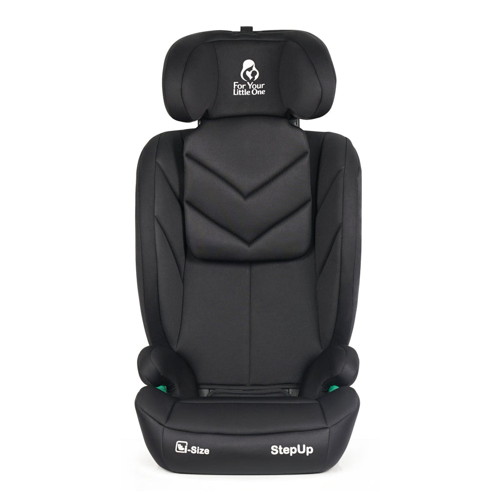For Your Little One Stepup I-Size Isofix 2/3 Car Seat Booster Seat - Midnight Black (4-12 Years)