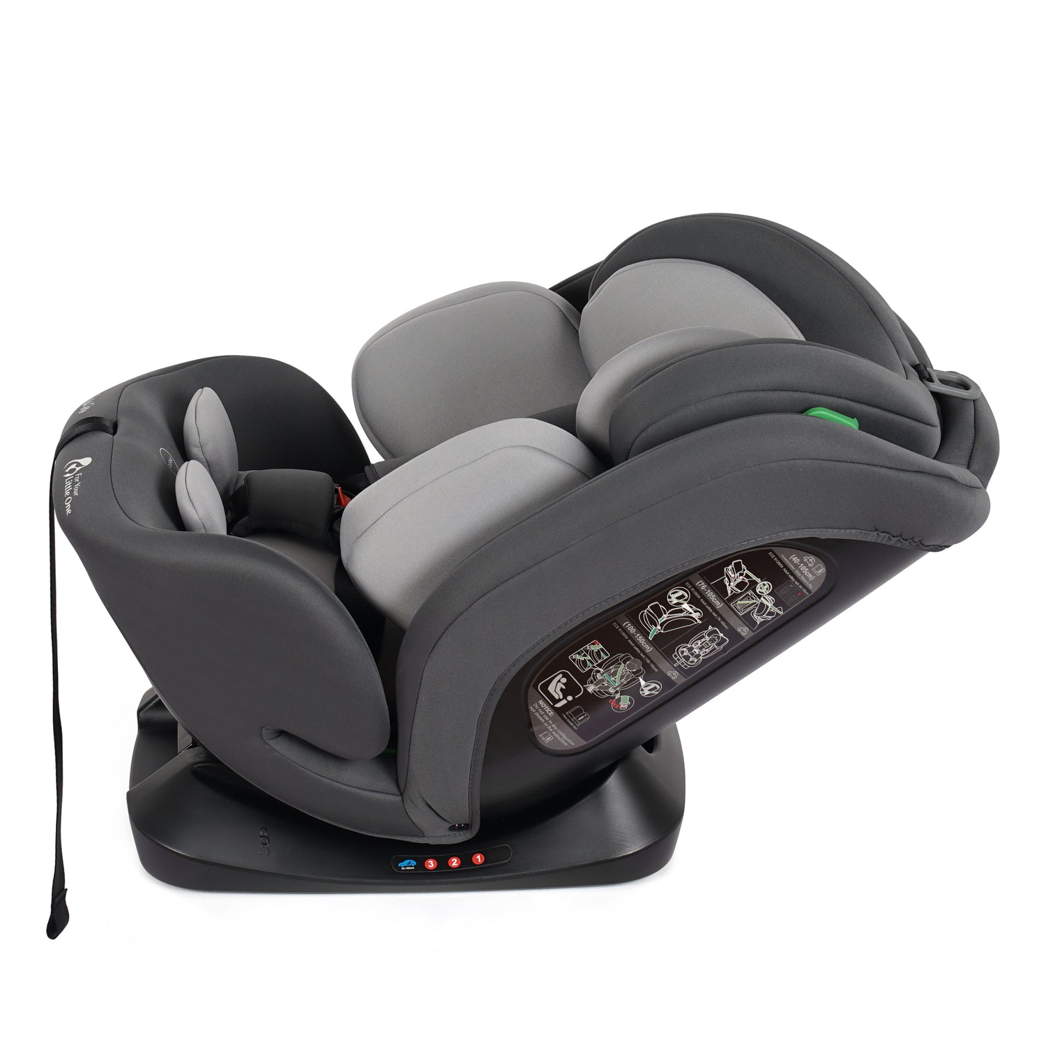 For Your Little One GrowWithMe 0/1/2/3 i-Size Car Seat - Slate Mist (Birth-12 Years)