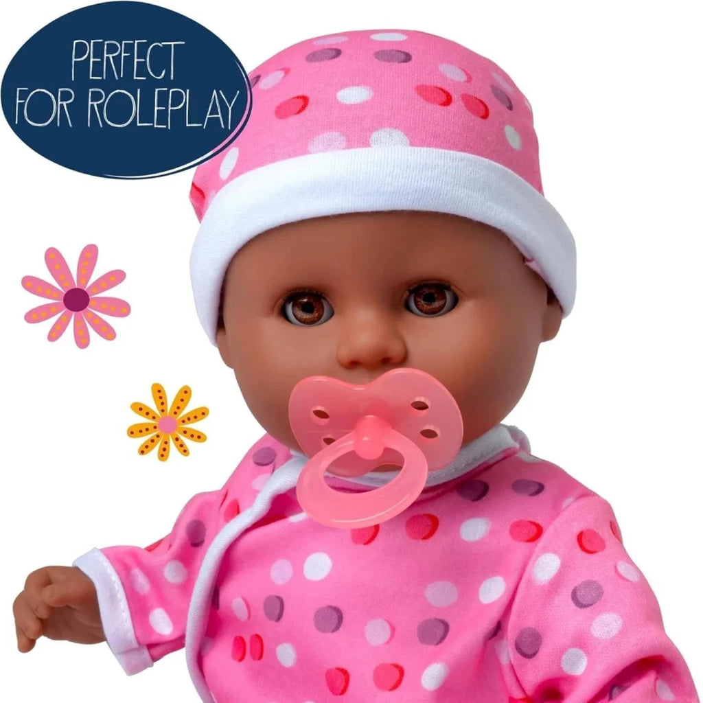 Dolls World Little Treasure Black Baby Girl 38 cm