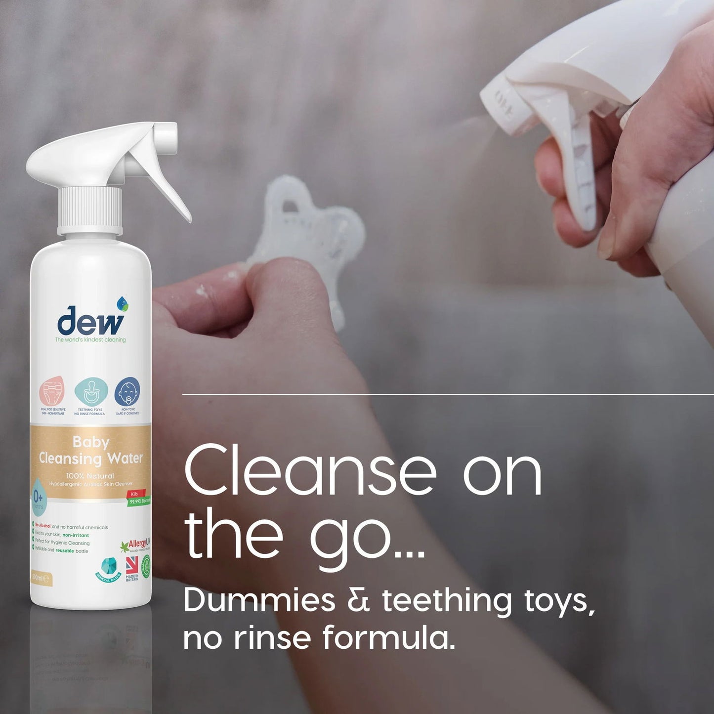 Dew Baby Skin Cleansing Water 500mls - Little Lug