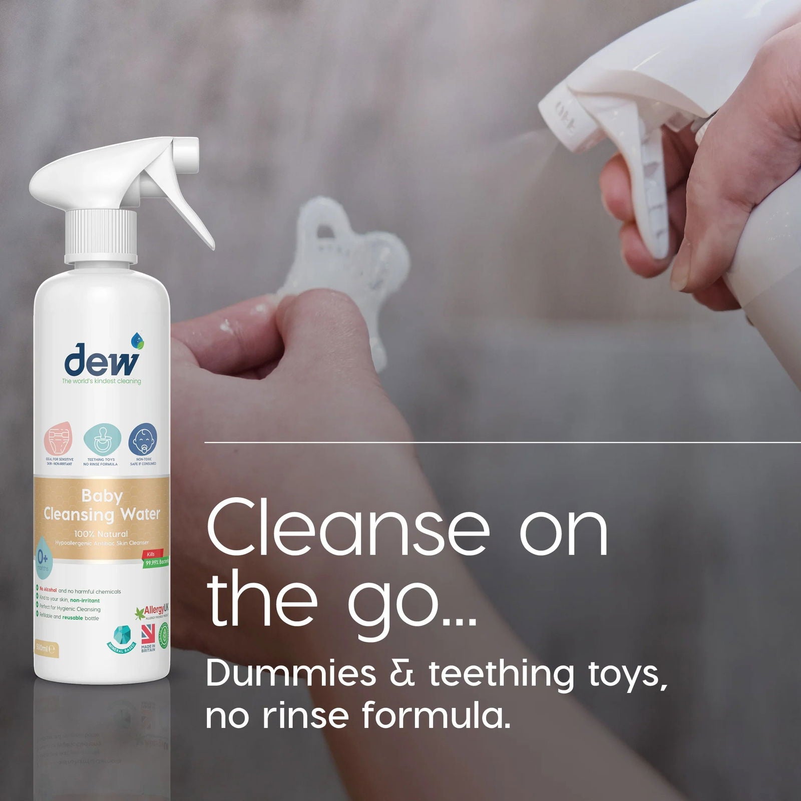 Dew Baby Skin Cleansing Water 500mls - Little Lug