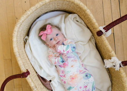 Copper Pearl Newborn Gown Bloom