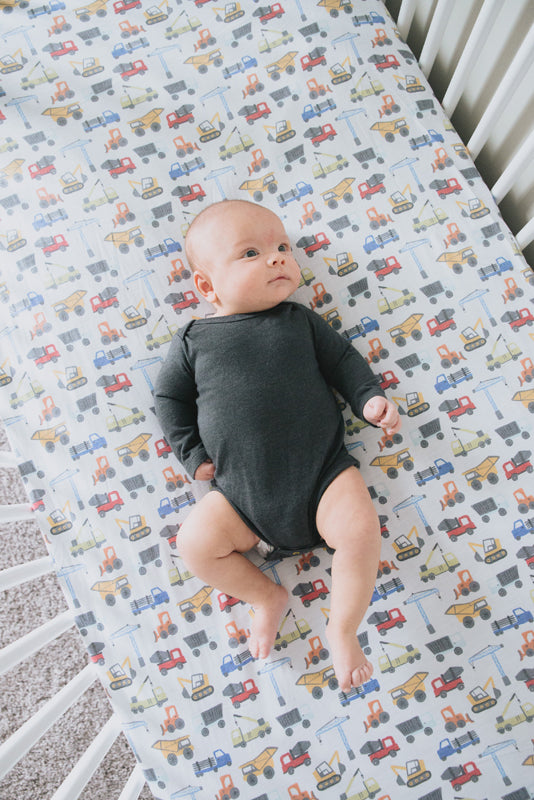 Copper Pearl Premium Elasticised Cot Sheet Diesel