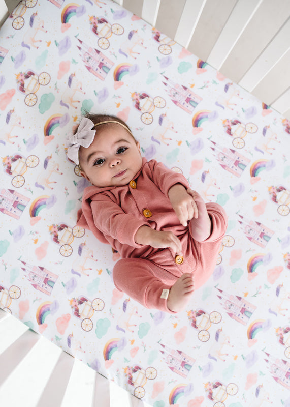 Copper Pearl Premium Elasticised Cot Sheet Enchanted
