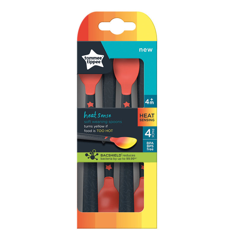 Tommee Tippee Design Heat Sensing Spoons x4
