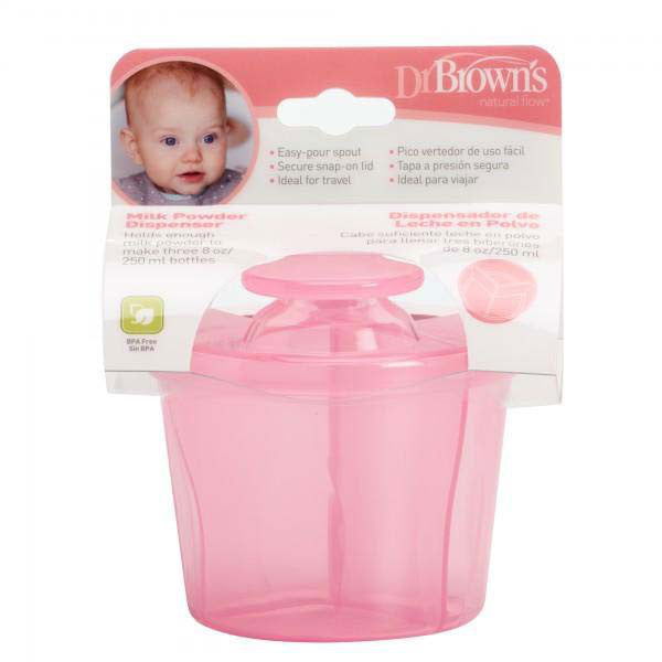 Dr Brown Milk Powder Dispenser (Pink) - Little Lug