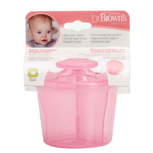 Dr Brown Milk Powder Dispenser (Pink) - Little Lug