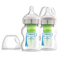 Dr Brown Options Plus GLASS Bottles 150mls - Wide Neck (Pack of 2) - Little Lug