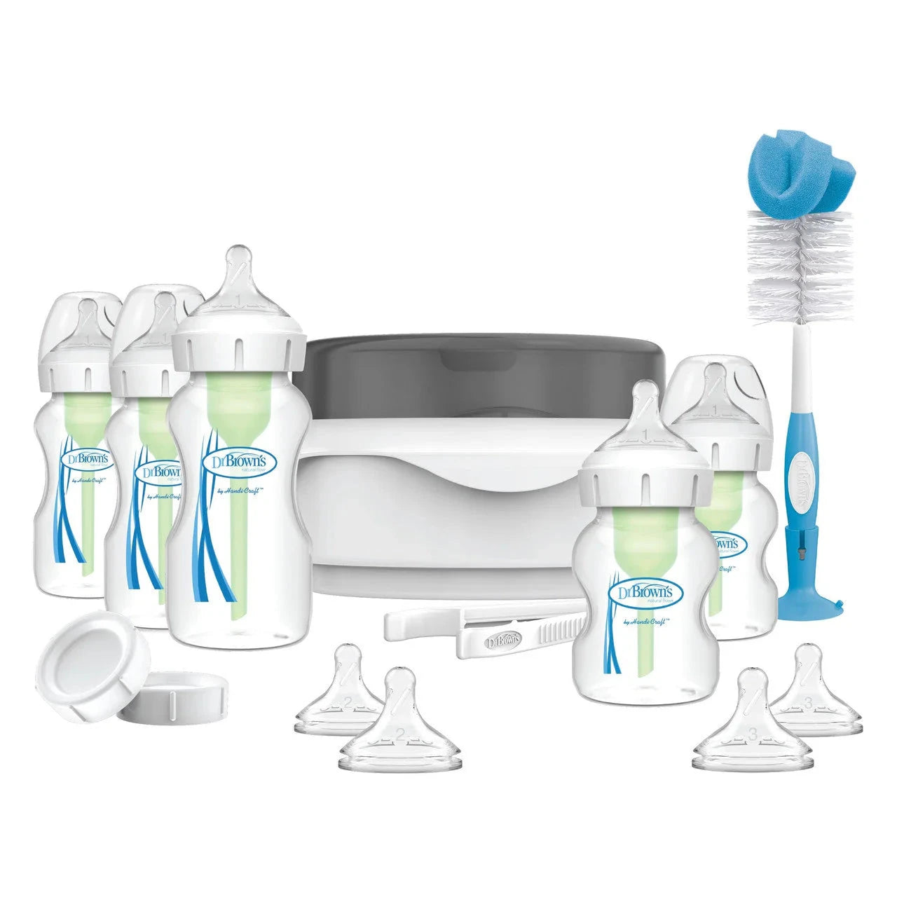 Dr Brown Options Plus Wide Neck Deluxe Newborn Gift Set - Little Lug