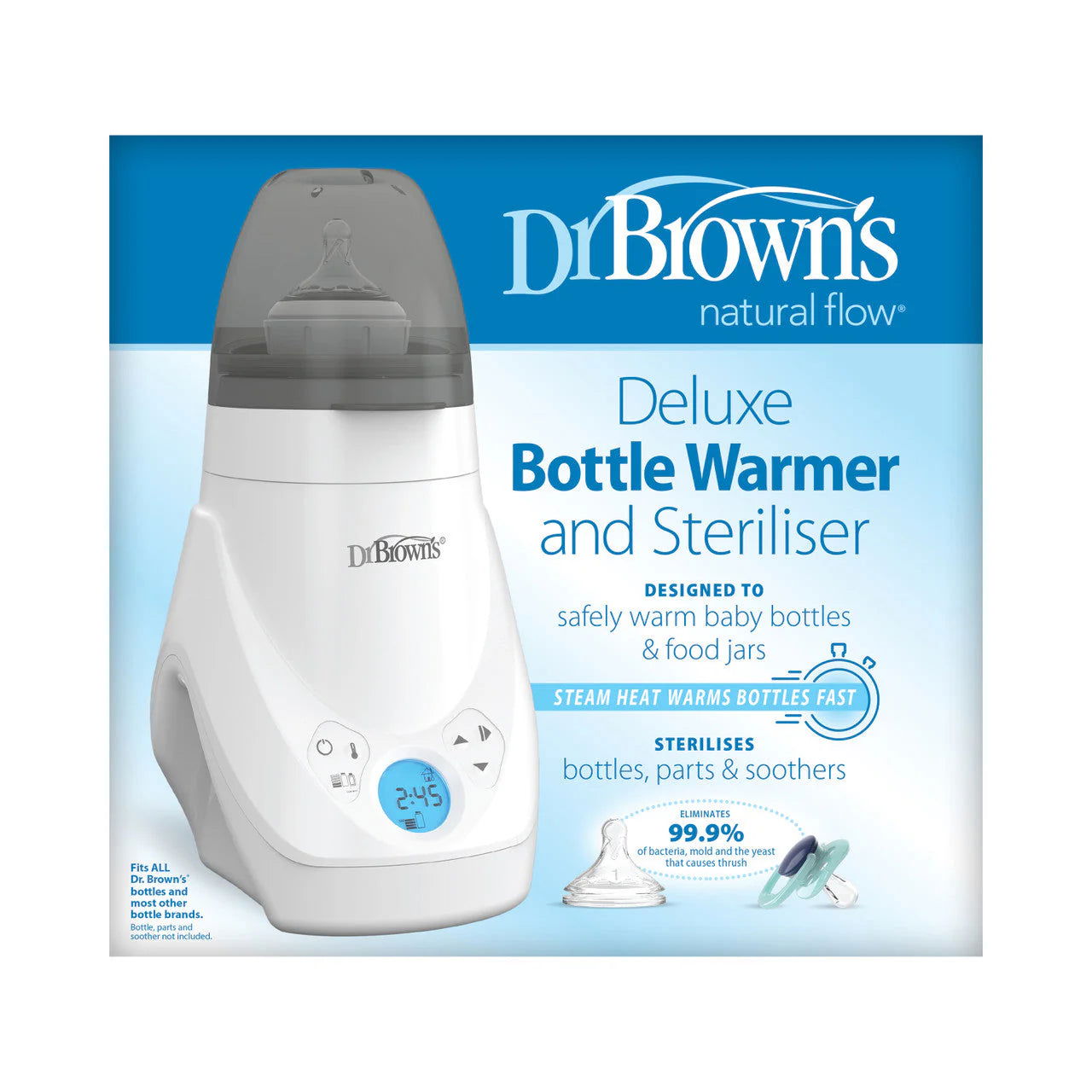 Dr Brown's Deluxe Electric Bottle & Food Warmer & Steriliser - Little Lug