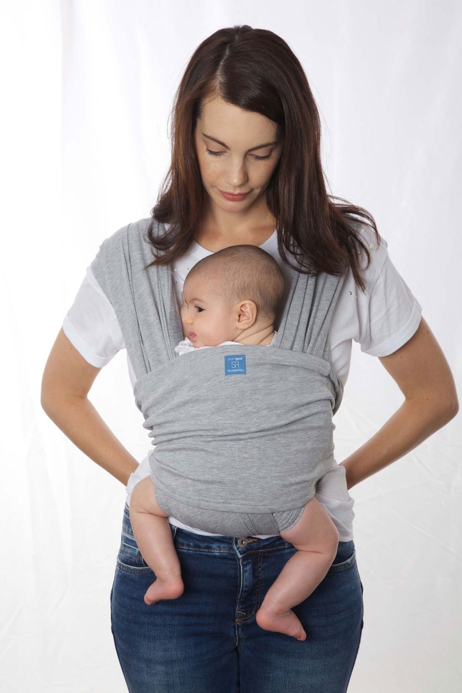 Dream Genii Snuggleroo Baby Carrier - (Available in Black/Light Grey/Charcoal) - Little Lug