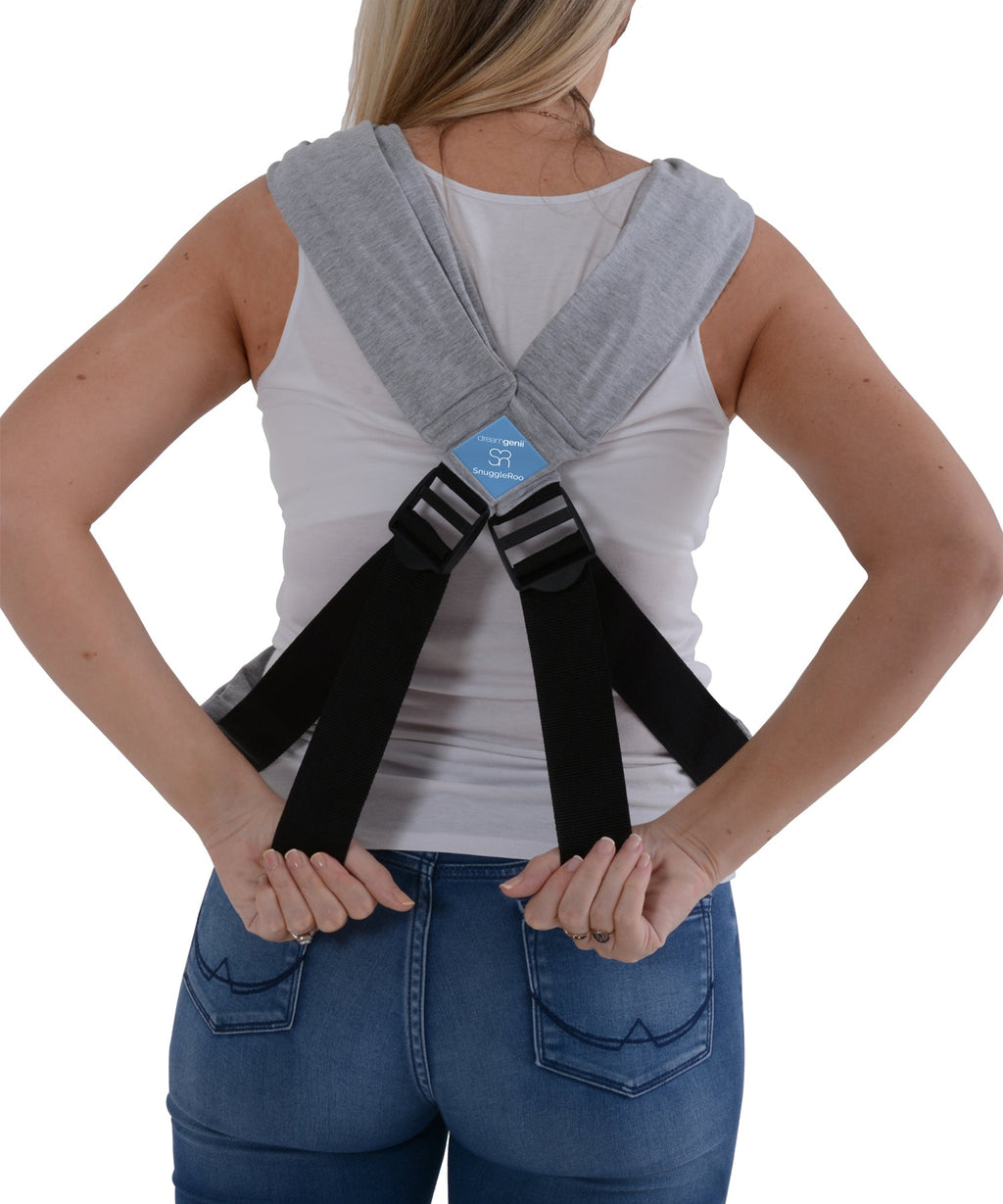 Dream Genii Snuggleroo Baby Carrier - (Available in Black/Light Grey/Charcoal) - Little Lug