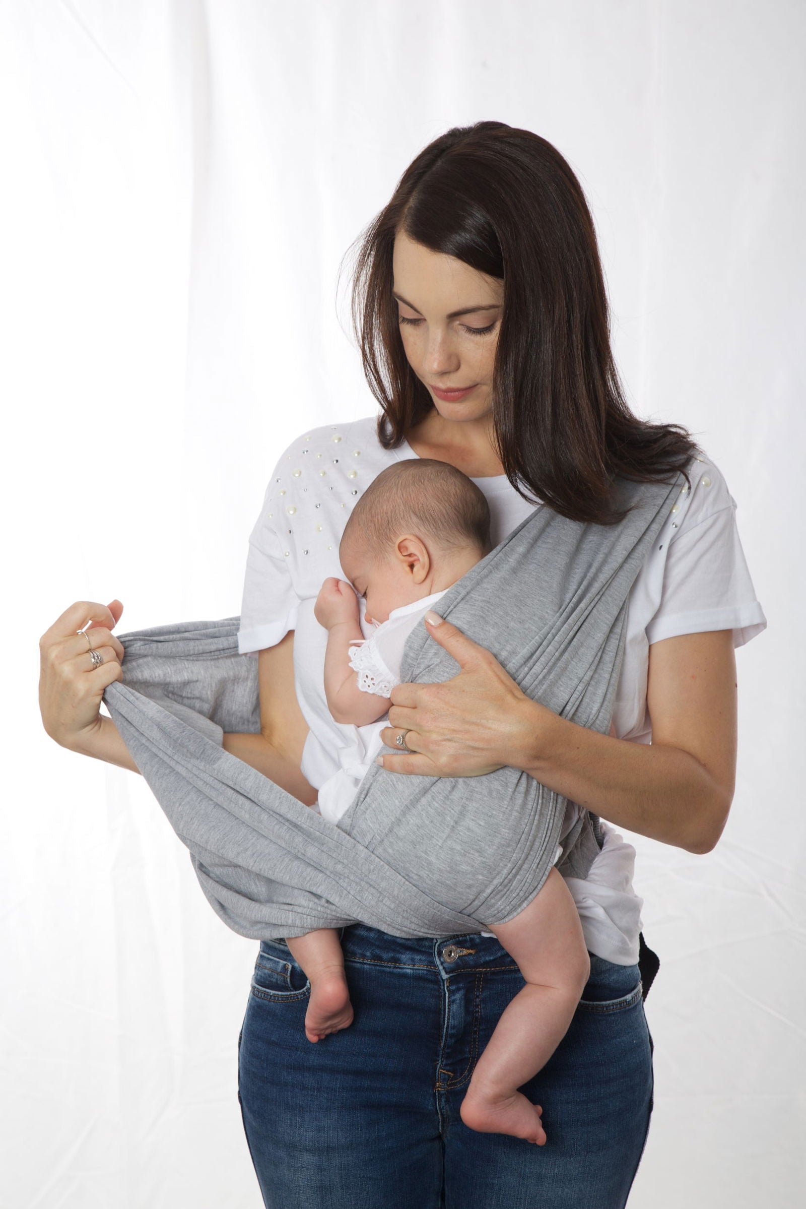 Dream Genii Snuggleroo Baby Carrier - (Available in Black/Light Grey/Charcoal) - Little Lug