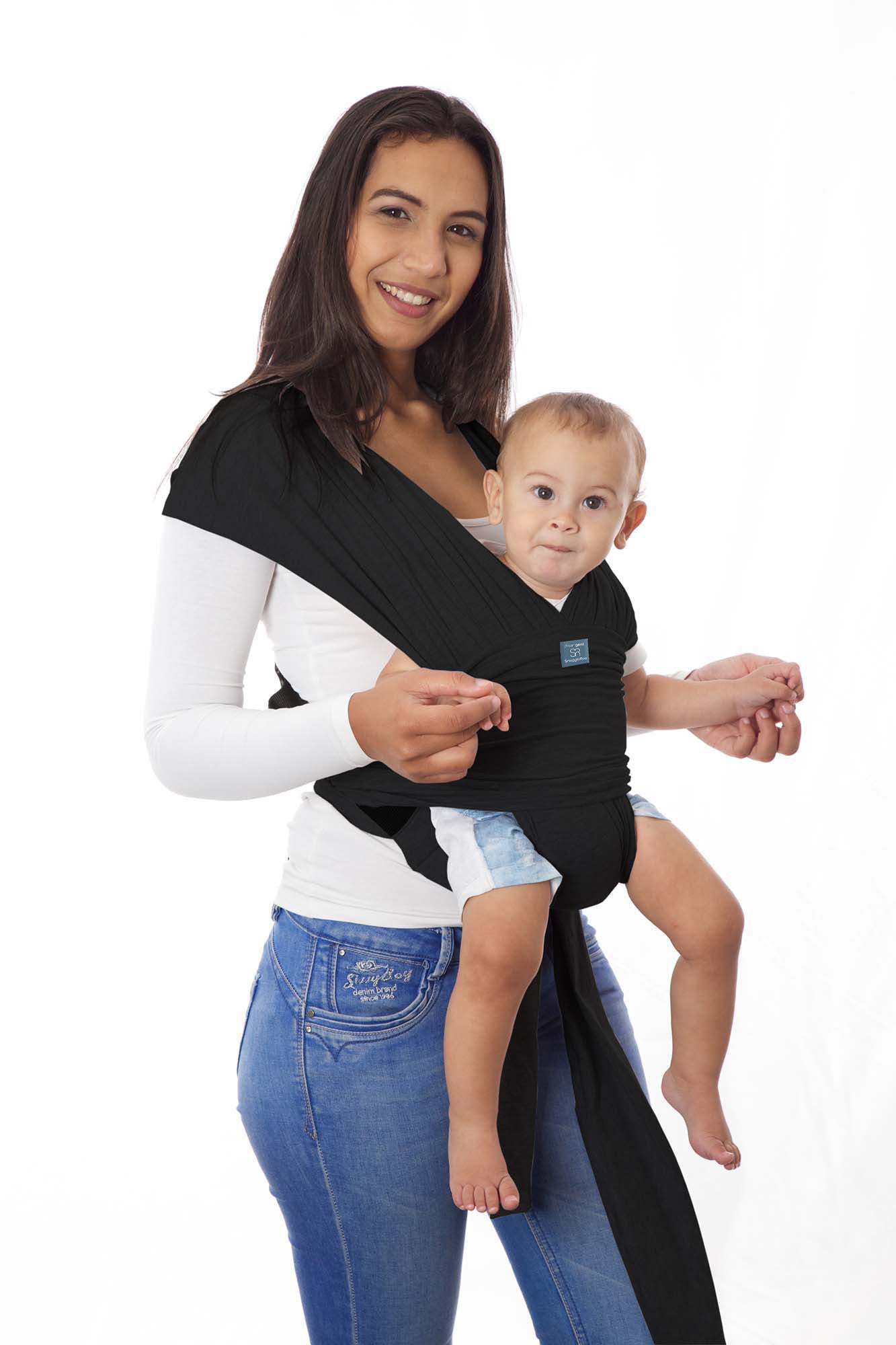 Dream Genii Snuggleroo Baby Carrier - (Available in Black/Light Grey/Charcoal) - Little Lug